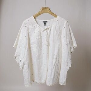 Alfred Dunner Cedar Canyon XL Floral Oatmeal‎ Overlay Tank & Necklace Top NEW